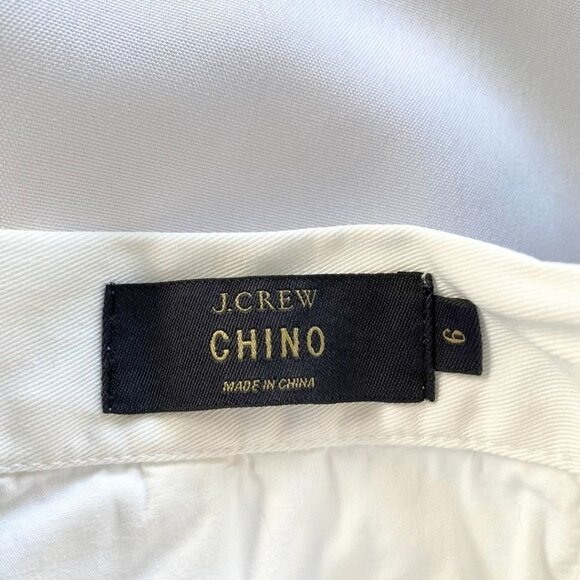 J CREW WOMEN'S SAILOR CHINO WHITE BUTTON FRONT BACK LACE UP PANTS - 6 - Picture 5 of 9